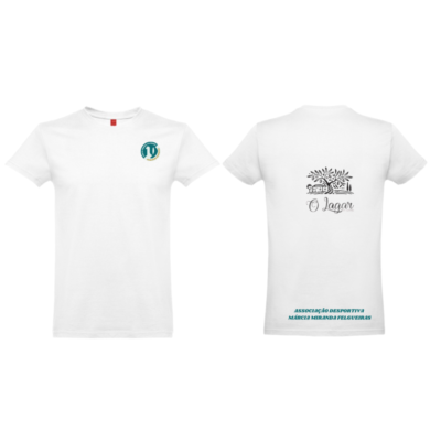 T-shirt AQUECIMENTO Lagar de Valinhas versao branca